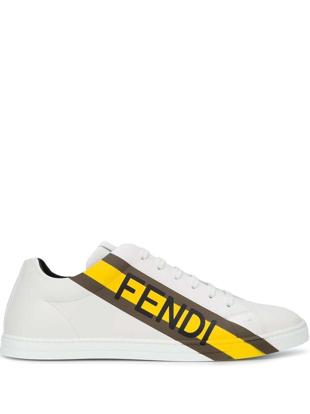 low-top logo print sneakers - 1