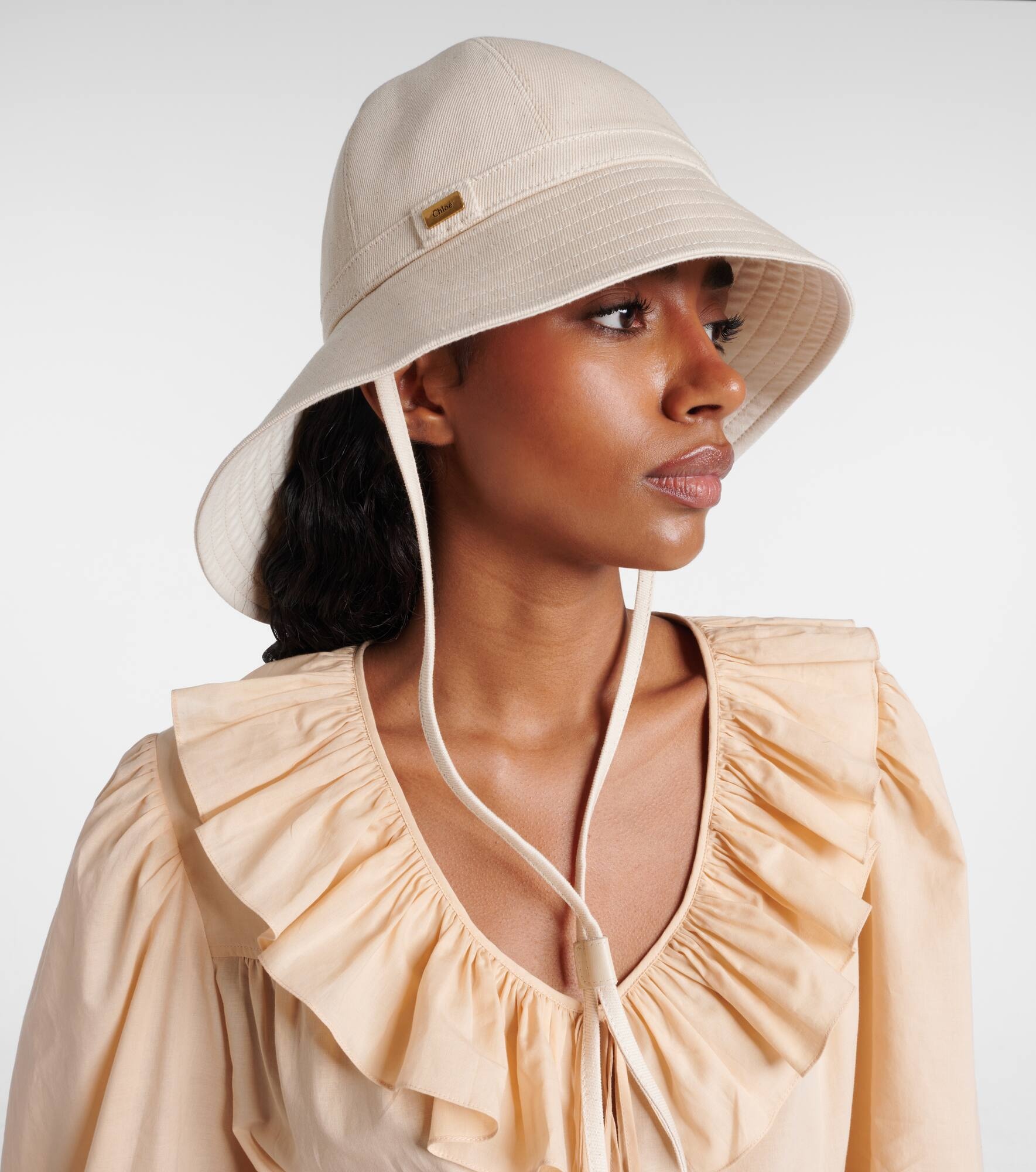 Cotton-blend bucket hat - 2