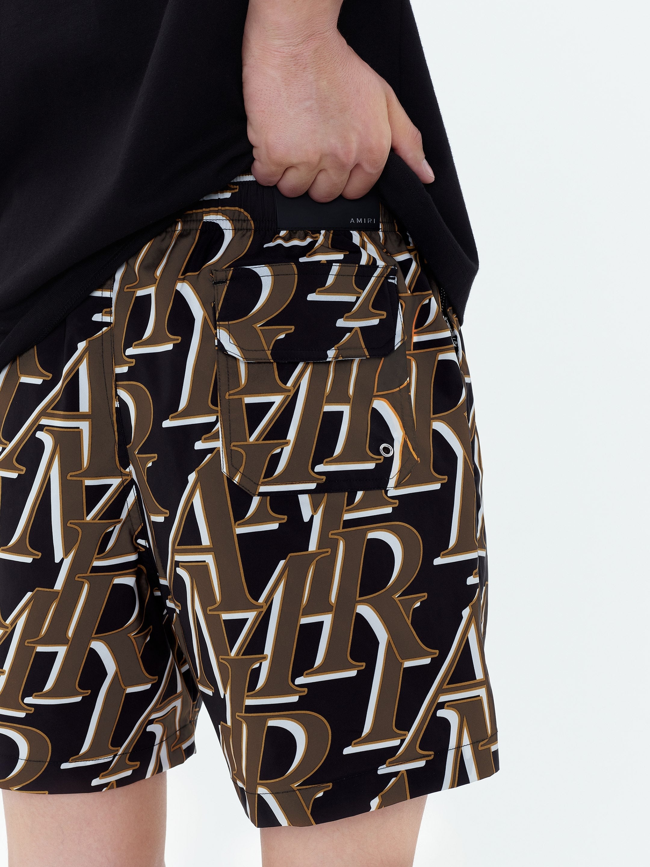 AMIRI STACKED PRINT SWIM TRUNKS - 7