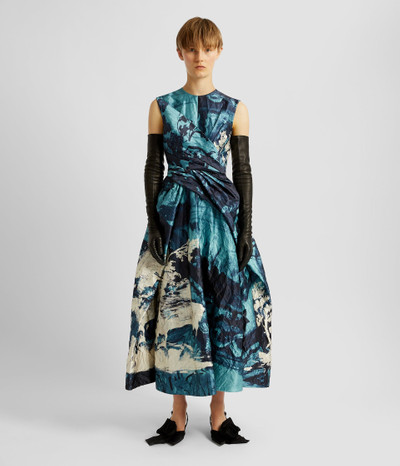 Erdem SLEEVELESS DRAPED MIDI DRESS outlook