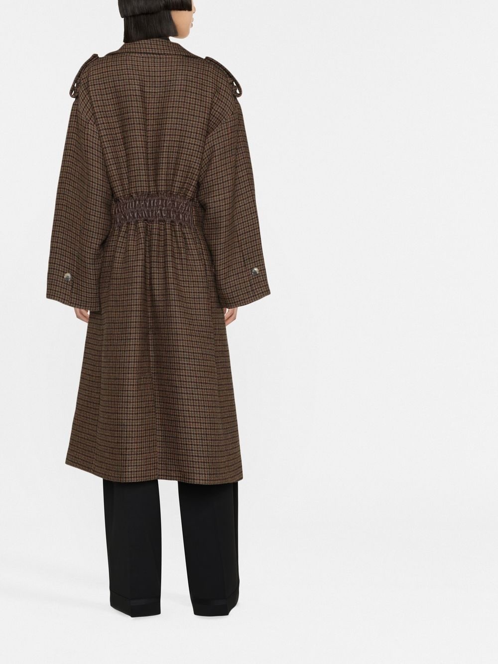 double-breasted button-fastening coat - 3