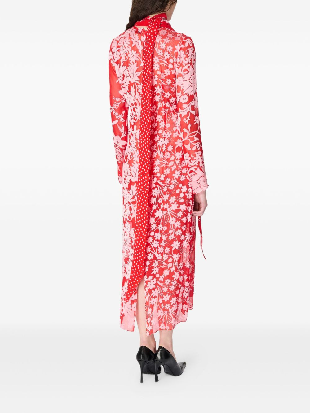 floral-polka dot print maxi dress - 3
