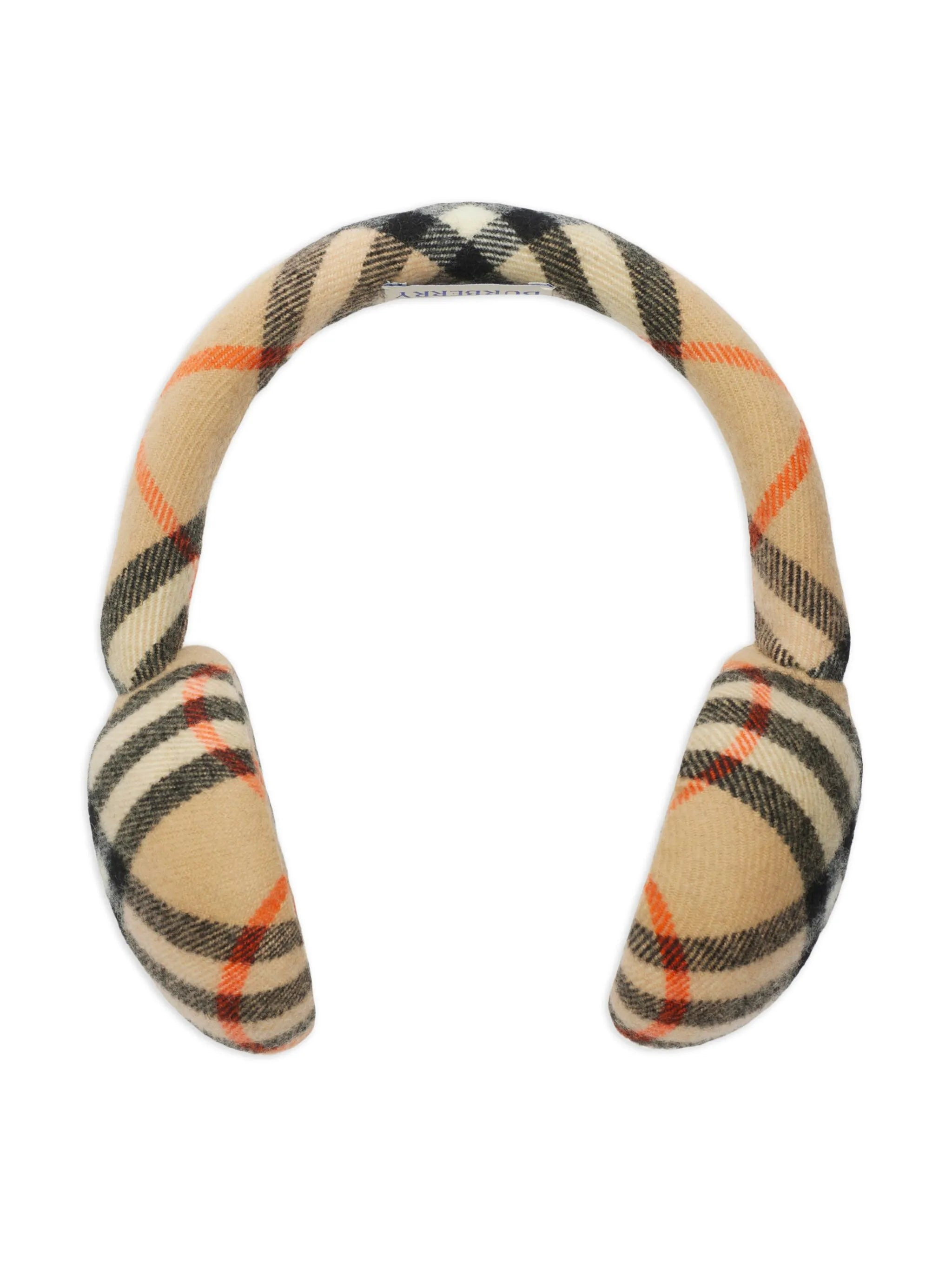 check pattern ear muffs - 2