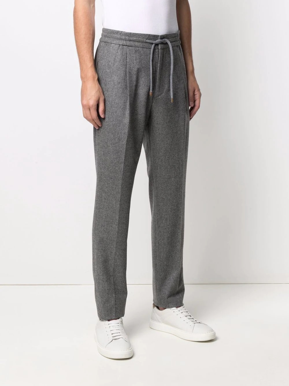 pleated drawstring trousers - 3