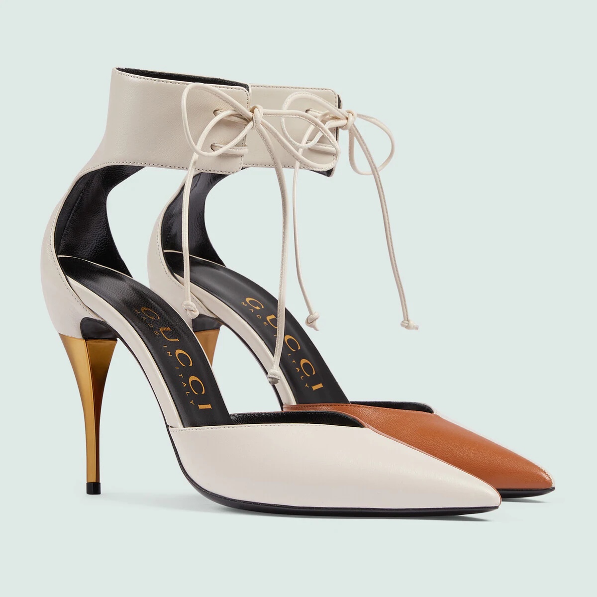 Women's high heel pump with ankle cuff - 2