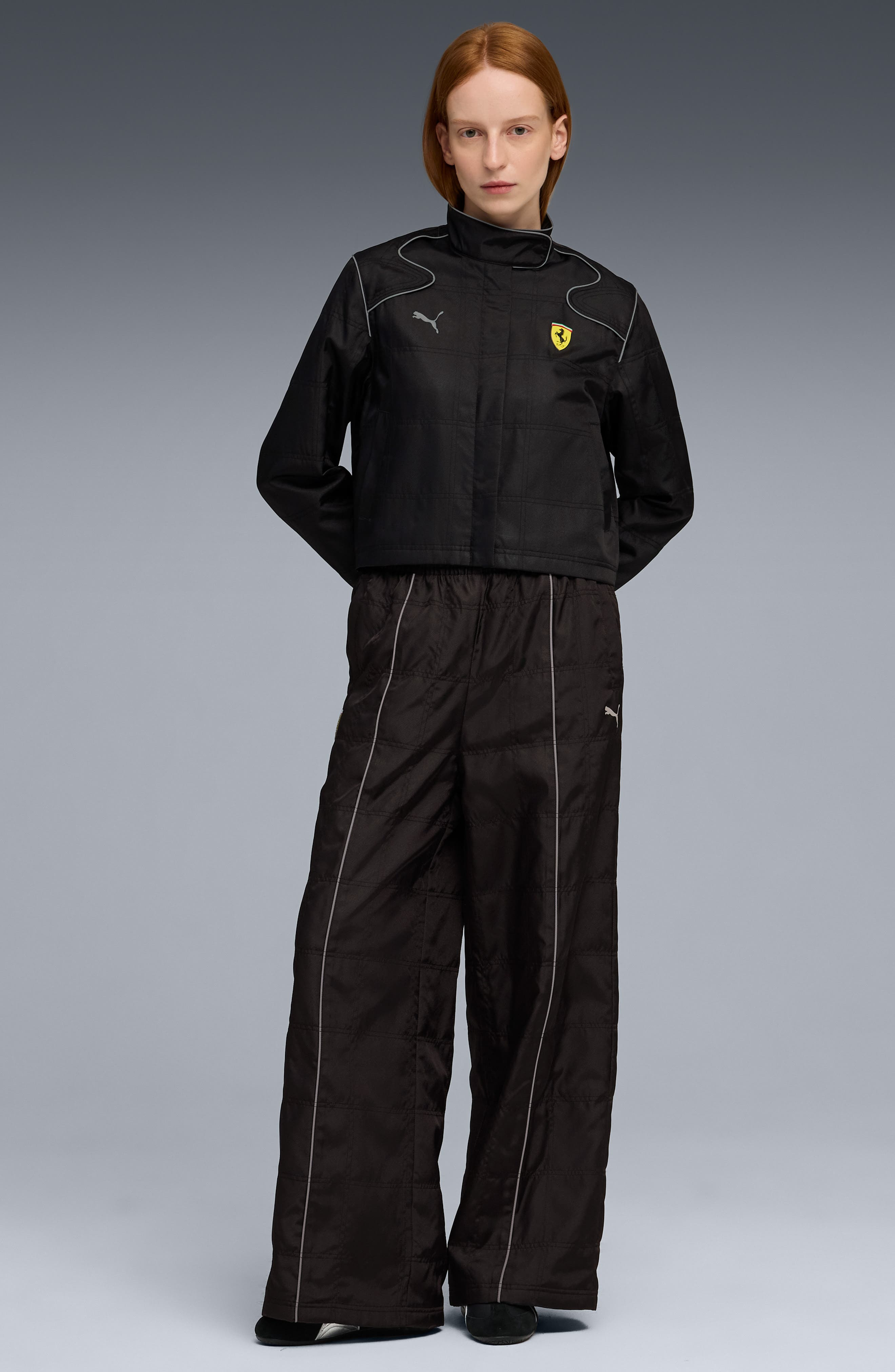 PUMA Ferrari Premium Racing Jacket in Puma Black at Nordstrom - 4