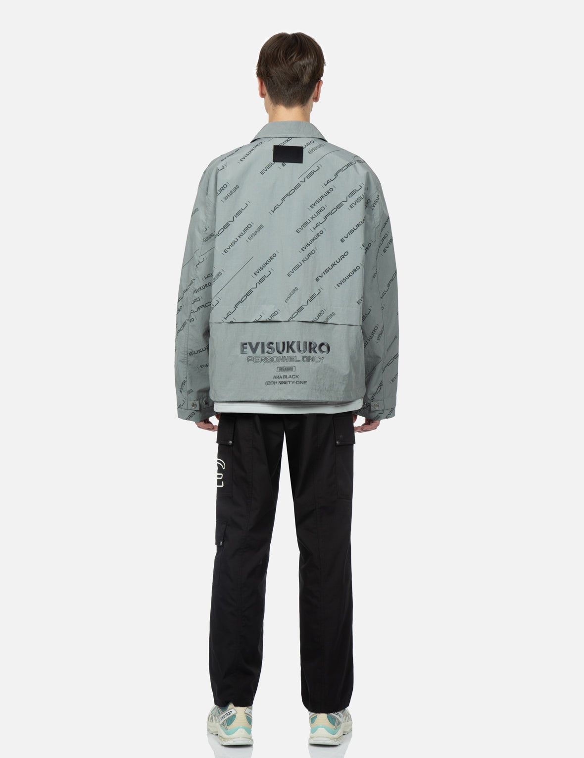 Monogram Logo Print Utility Jacket - 6