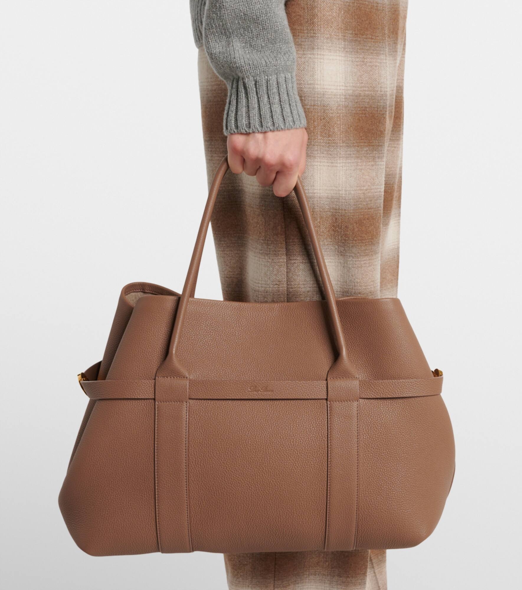 Ghiera Large leather shopper - 7