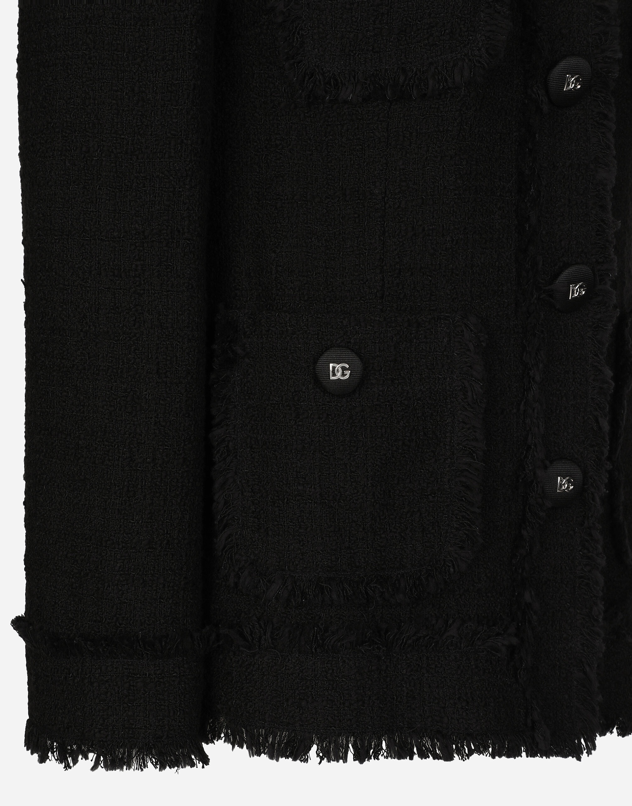 Single-breasted tweed jacket - 3