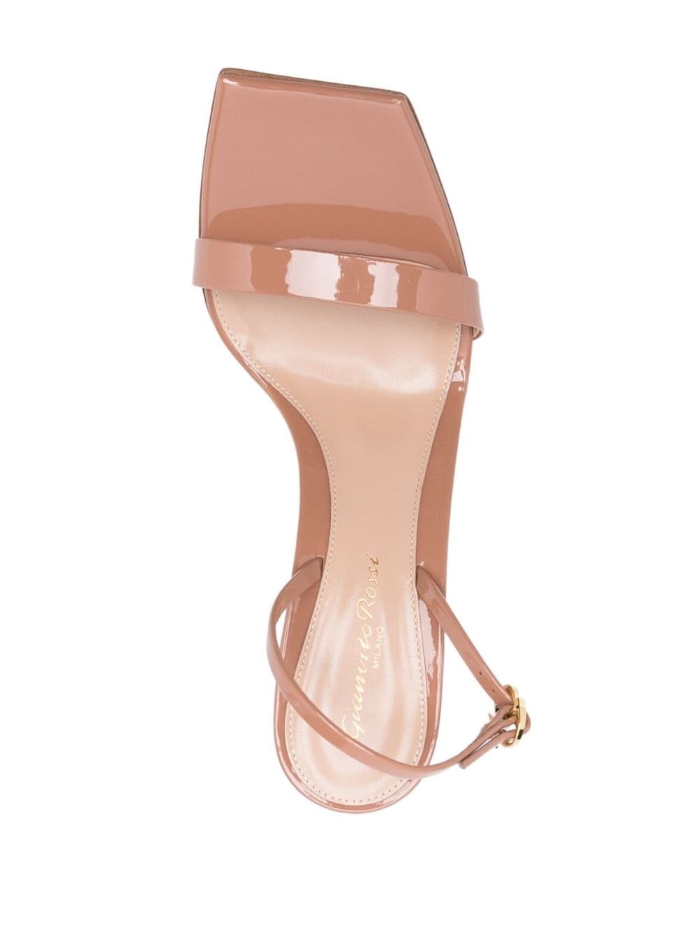 Ribbon Stiletto 85mm leather sandals - 4