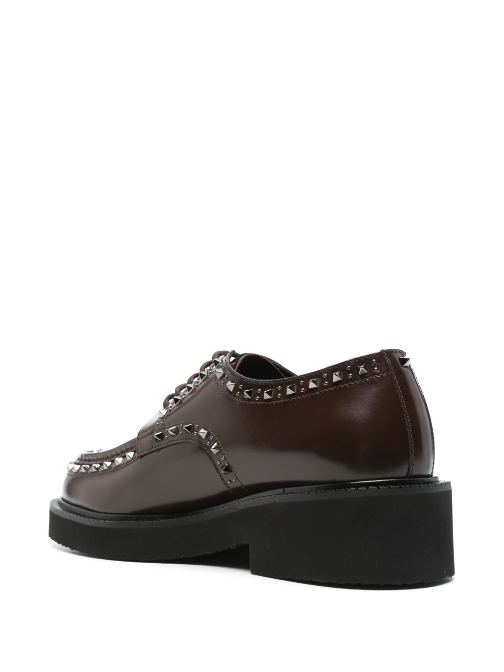 Rockstud-embellished Derby shoes - 3