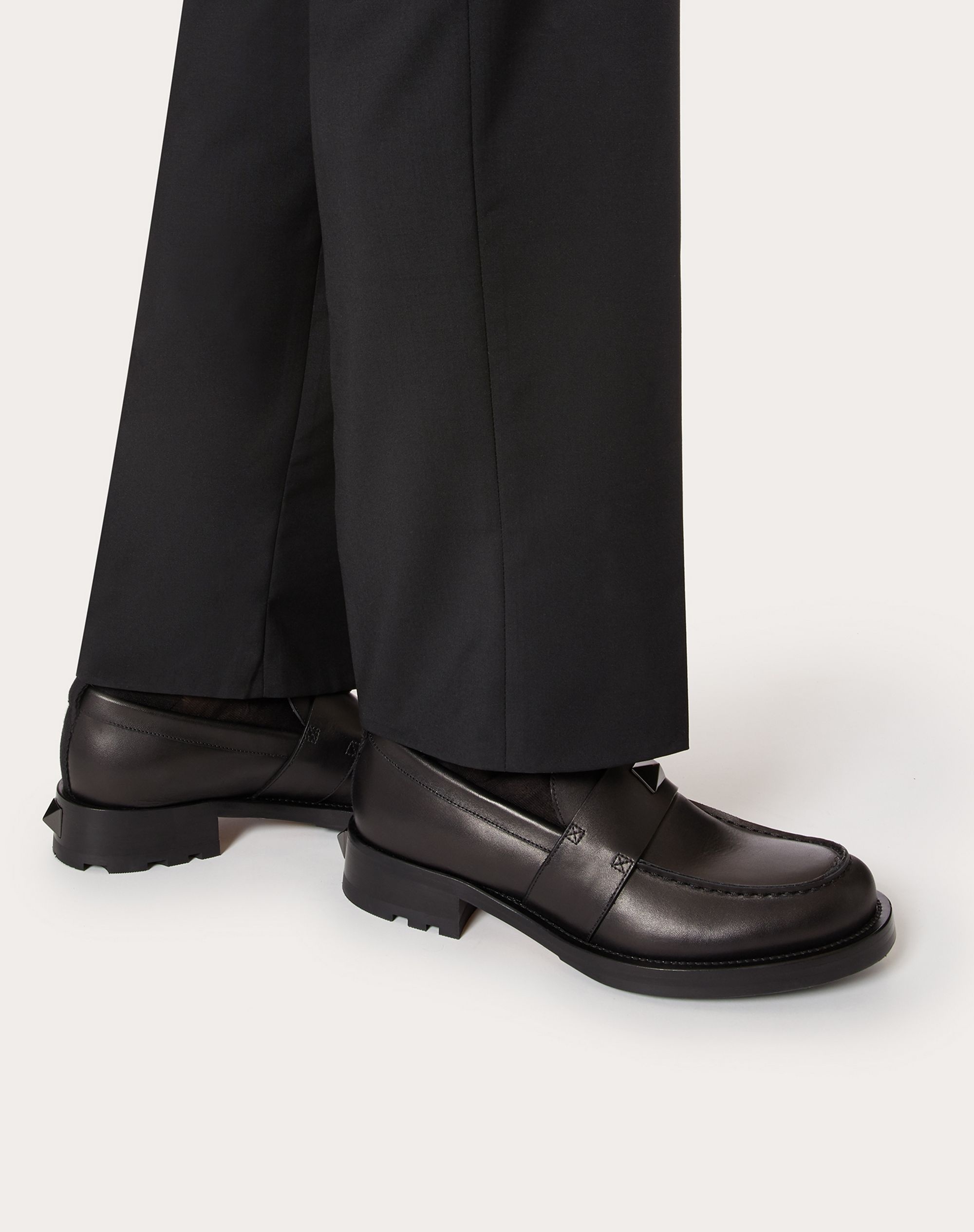 Roman Stud Calfskin Loafer - 6