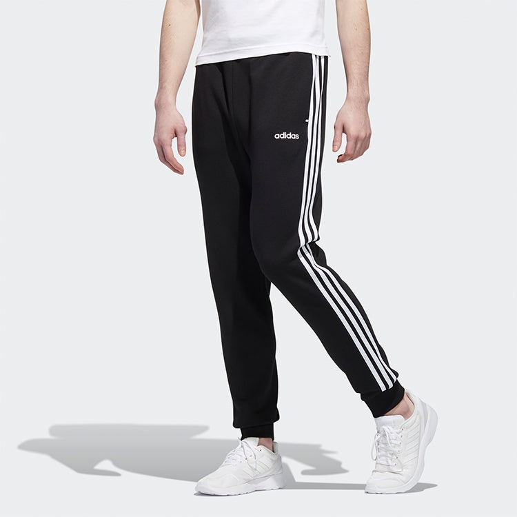 adidas neo M ESNTL 3S TP Bundle Feet Casual Sports Long Pants Black GJ8907 - 3