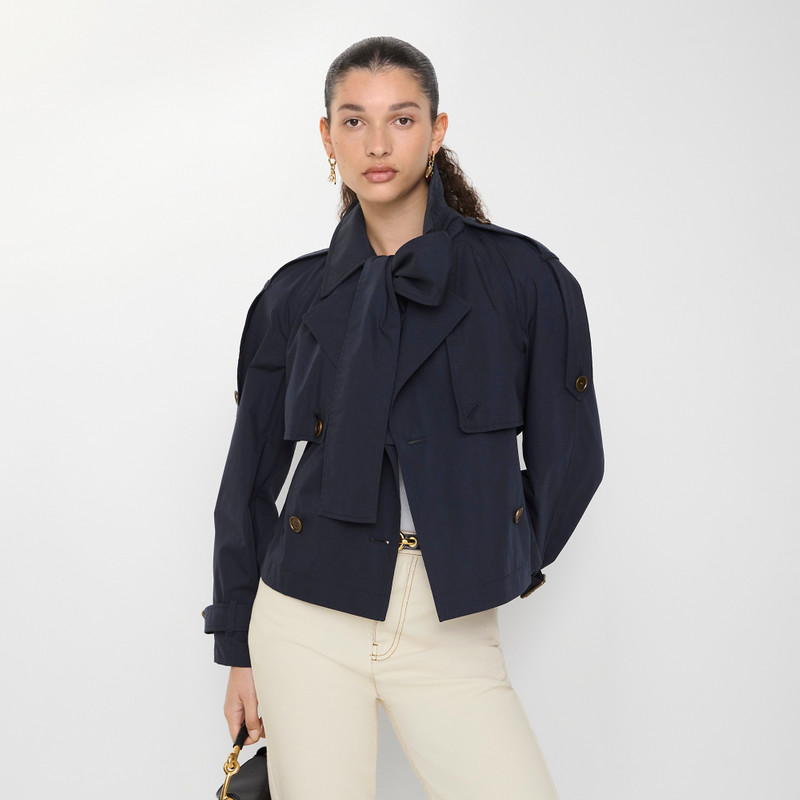 Short Canvas Trerose Trench Coat 3