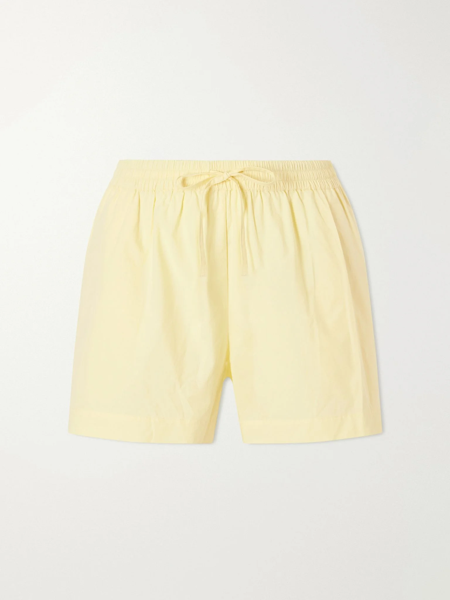 Organic cotton-poplin shorts Yellow - 1