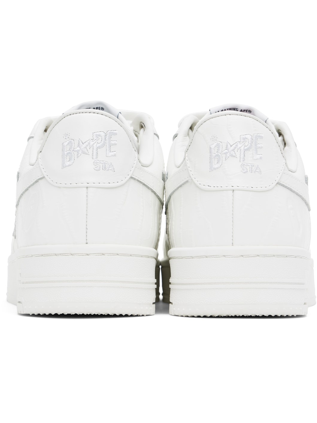 White 'BAPE' STA #3 Sneakers - 2