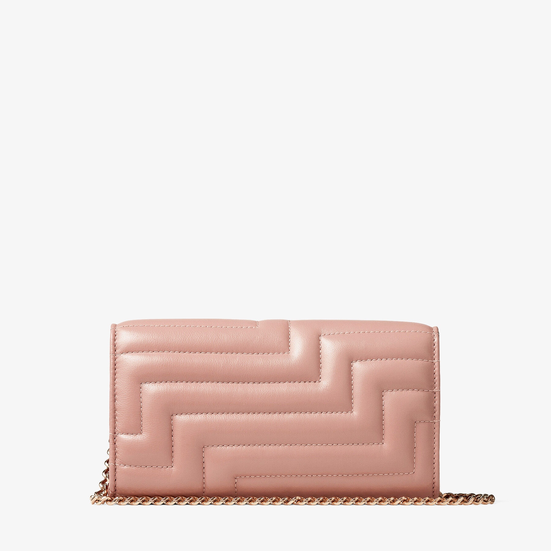 Varenne Avenue Wallet W/Chain
Ballet Pink Quilted Nappa Leather Wallet with Chain - 8