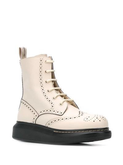 Alexander McQueen Hybrid lace-up boots outlook