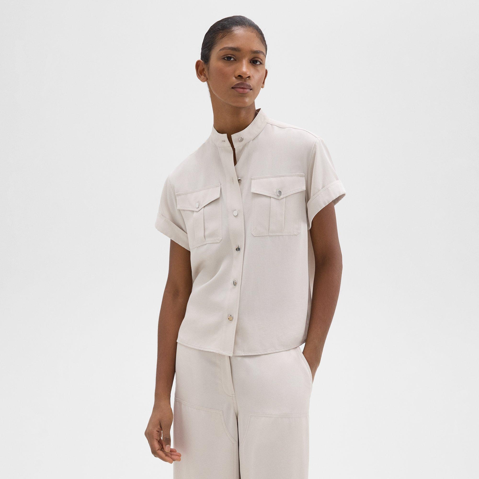 Military Shirt in Fluid Twill - 2