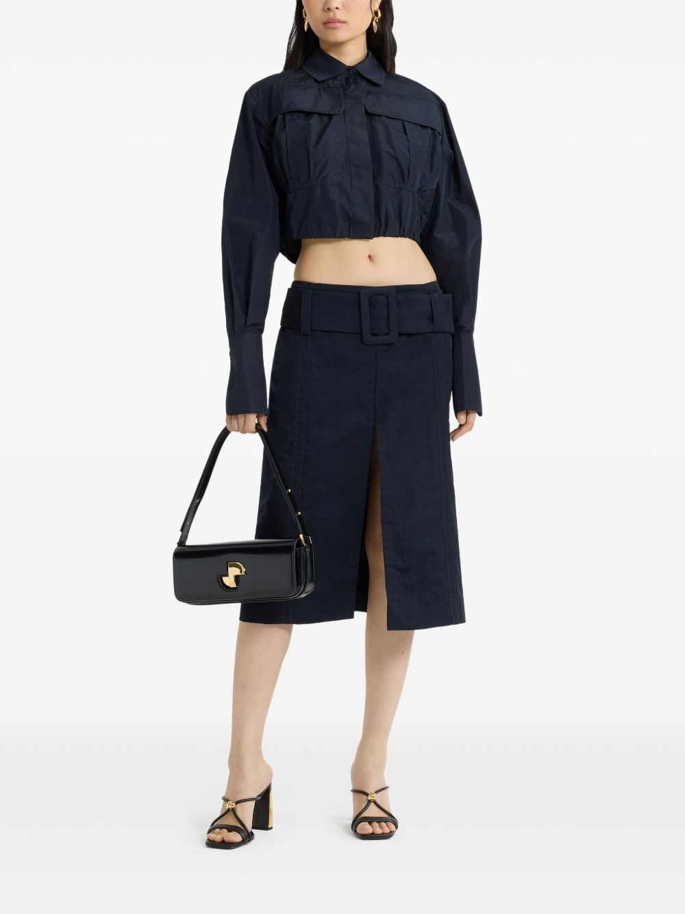 belted midi skirt - 2