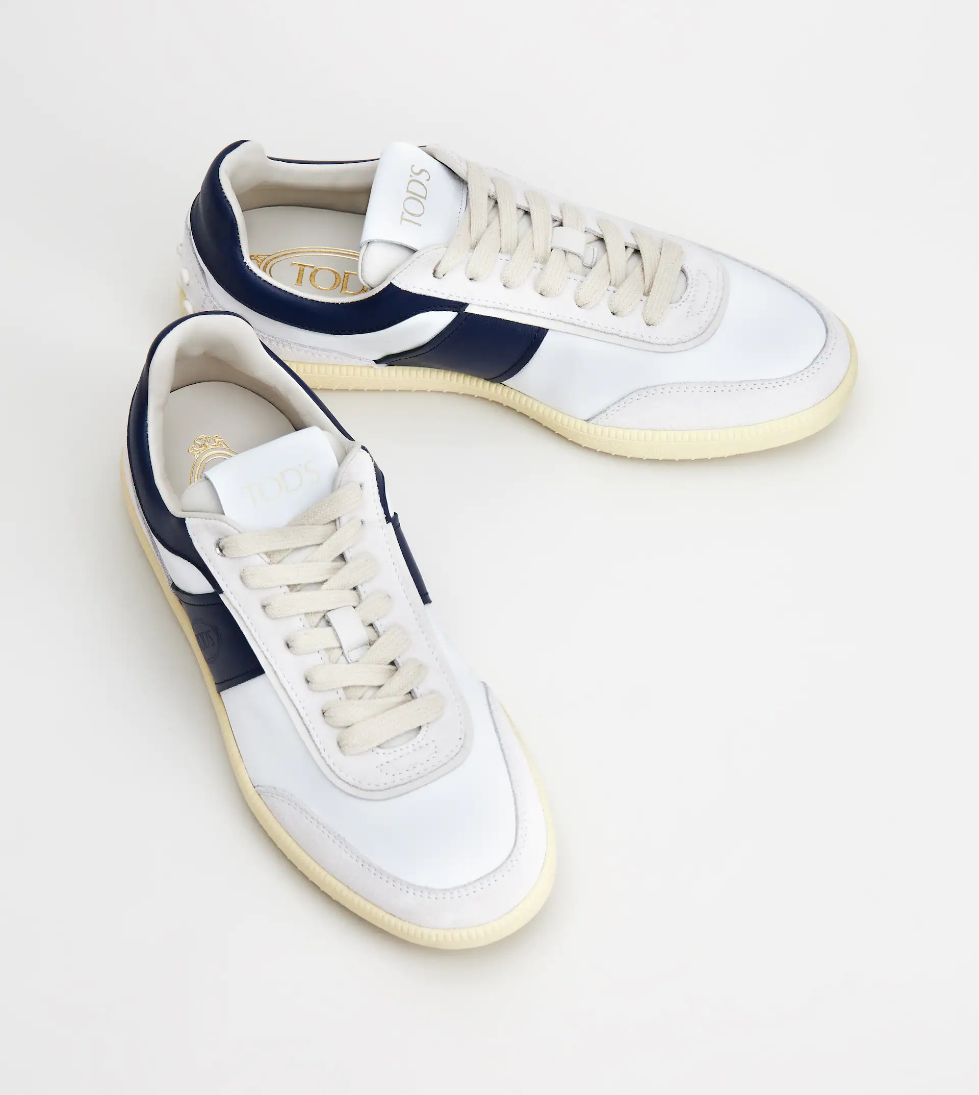 TOD'S TABS SNEAKERS IN SUEDE - WHITE, BLUE - 3