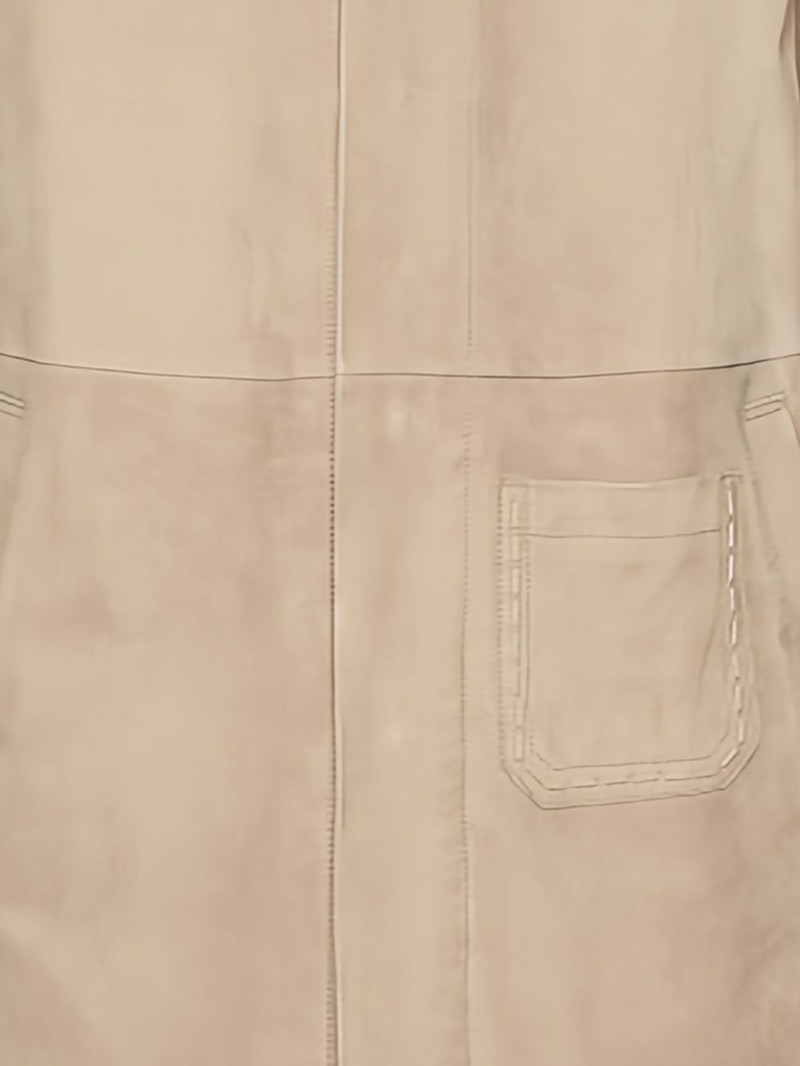FERRAGAMO suede coat outlook