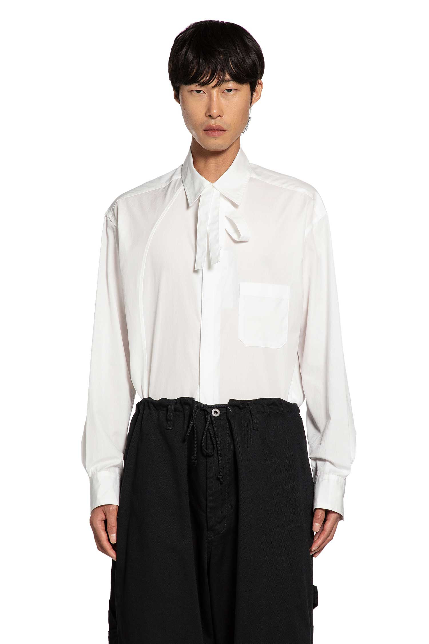 100/2 Broad Switching Blouse With Bowtie - 6