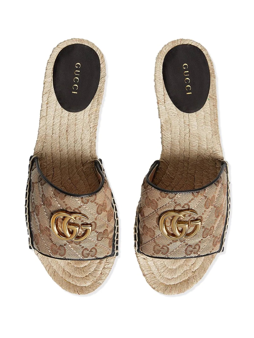 Double G open-toe espadrilles - 4