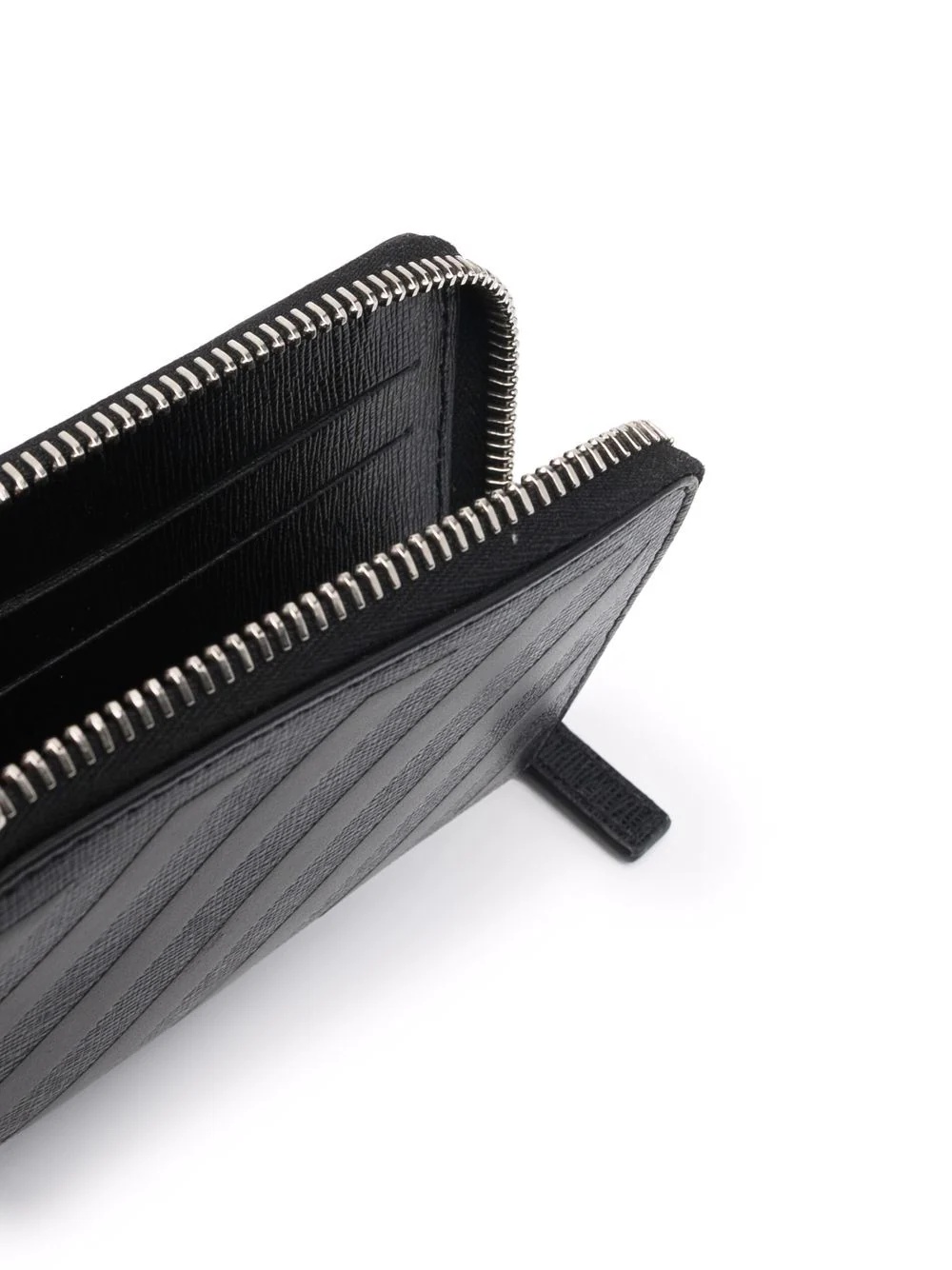 3D diagonal zip wallet - 3