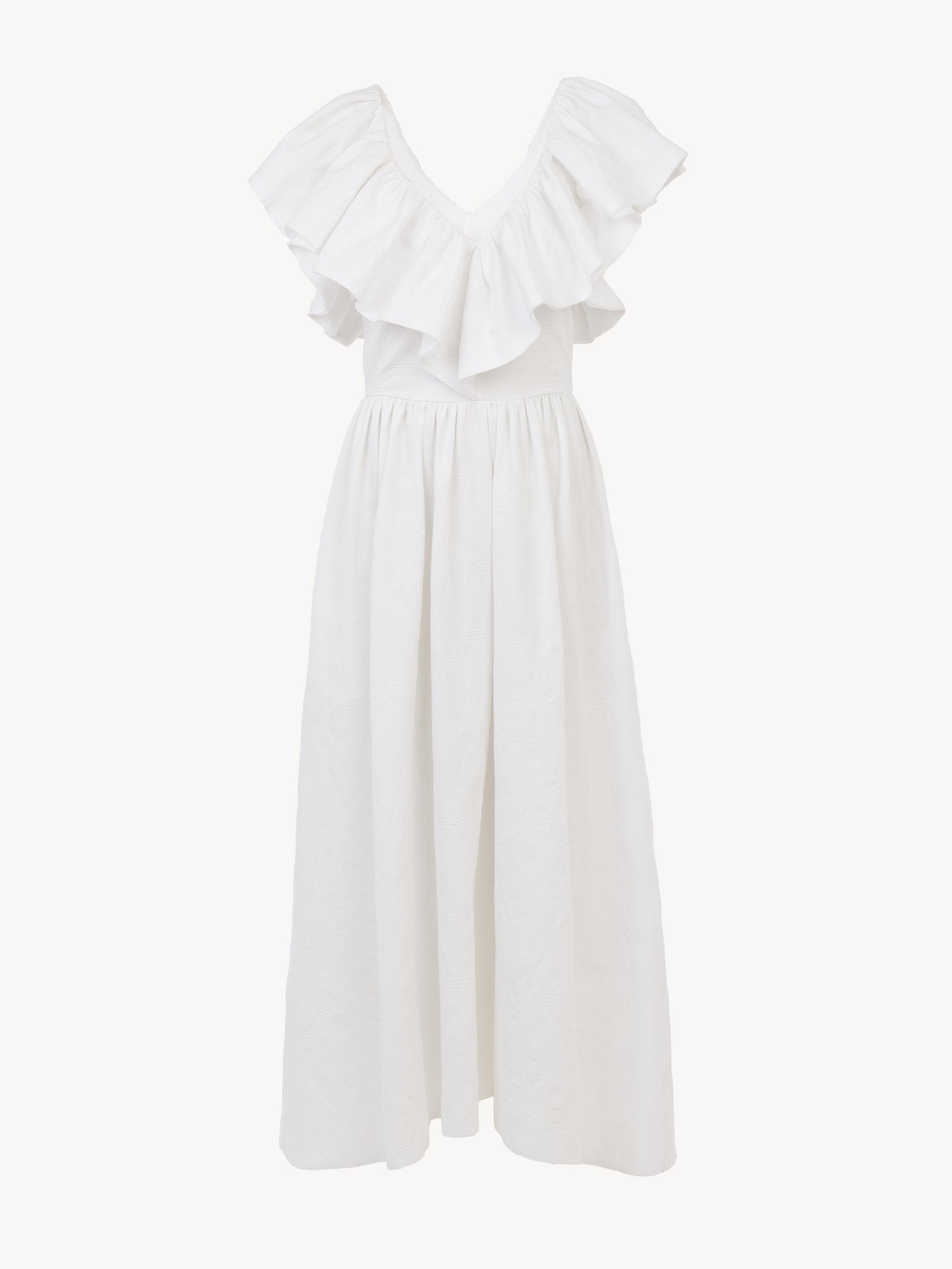 V-NECK MIDI DRESS - 3