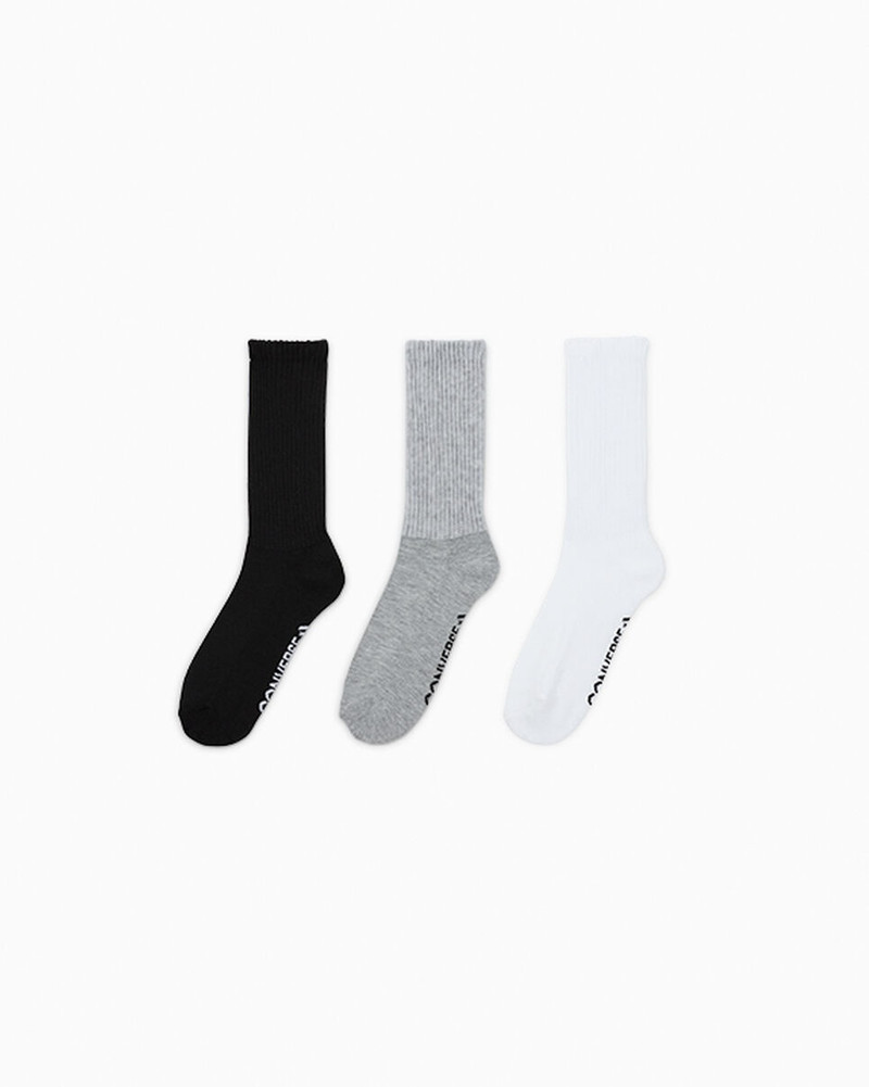 3-Pack Slouchy Quarter Socks 1