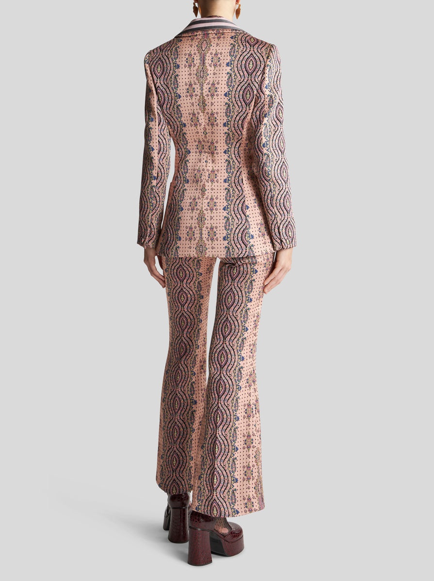 SLIM JACQUARD JACKET WITH POLKA DOTS - 4