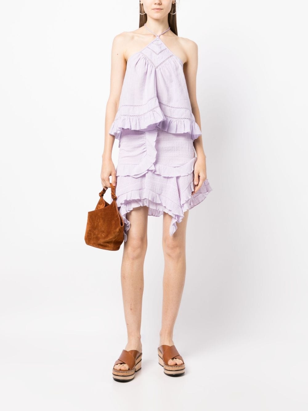 Geneva high-waisted asymmetric skirt - 2