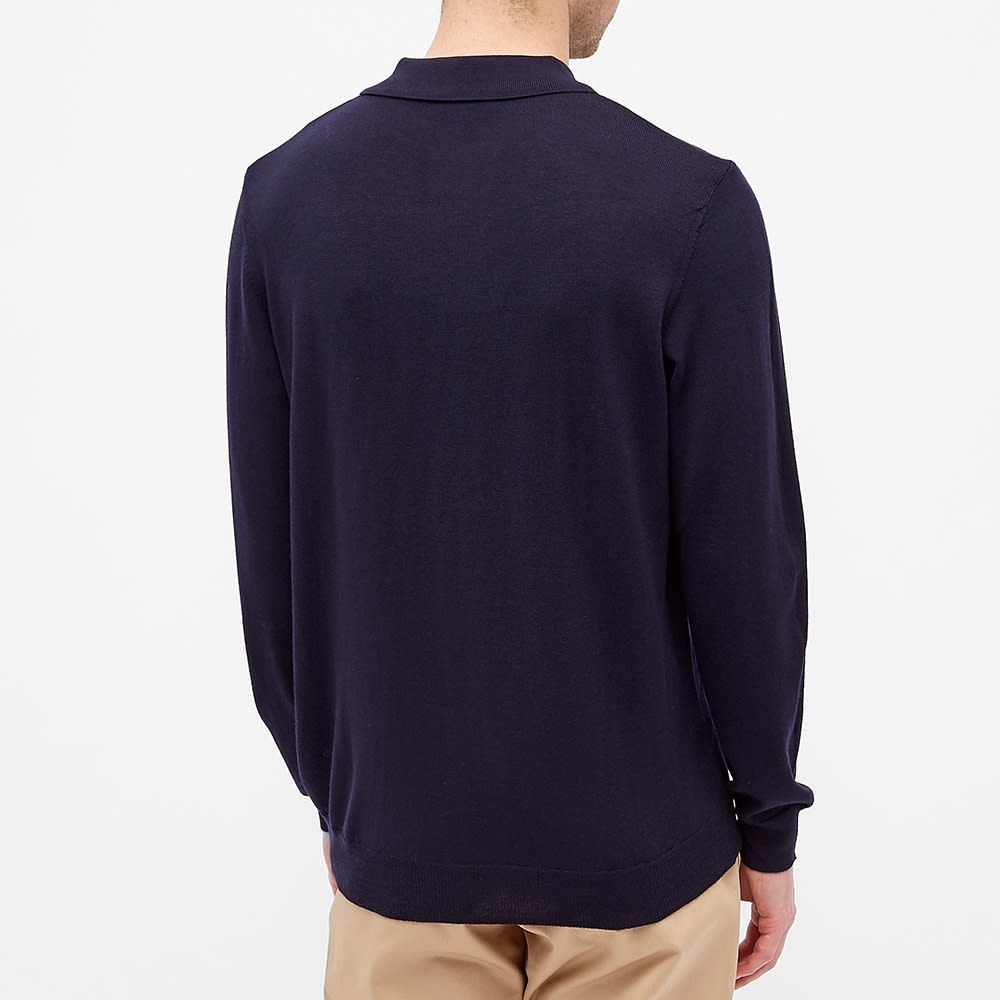 A.P.C. Jerry Long Sleeve Knit Polo - 4