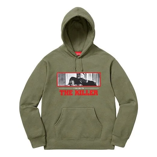 Supreme FW18 The Killer Hooded Sweatshirt Light Olive SUP-FW18-685 - 1