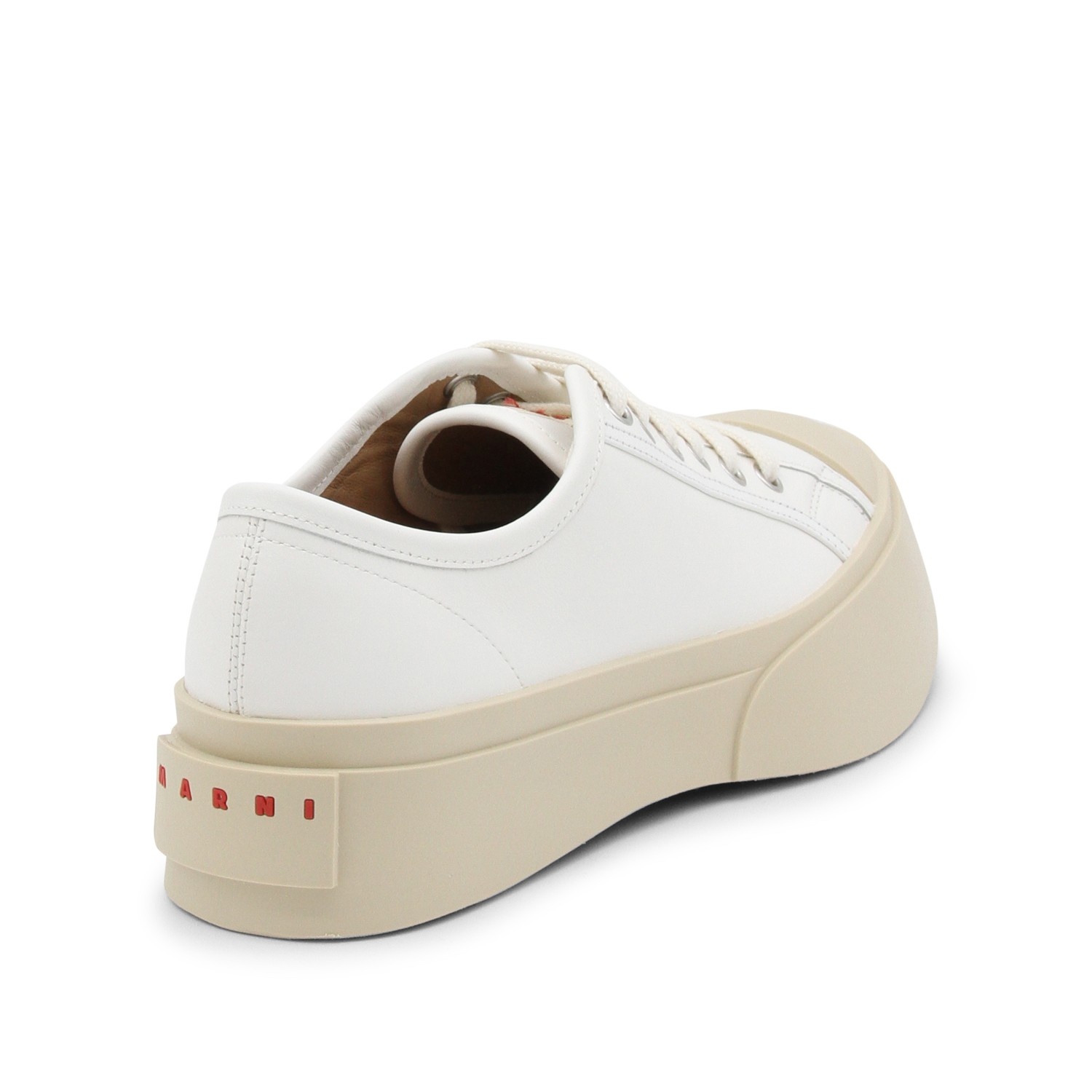 WHITE LEATHER PABLO SNEAKERS - 3