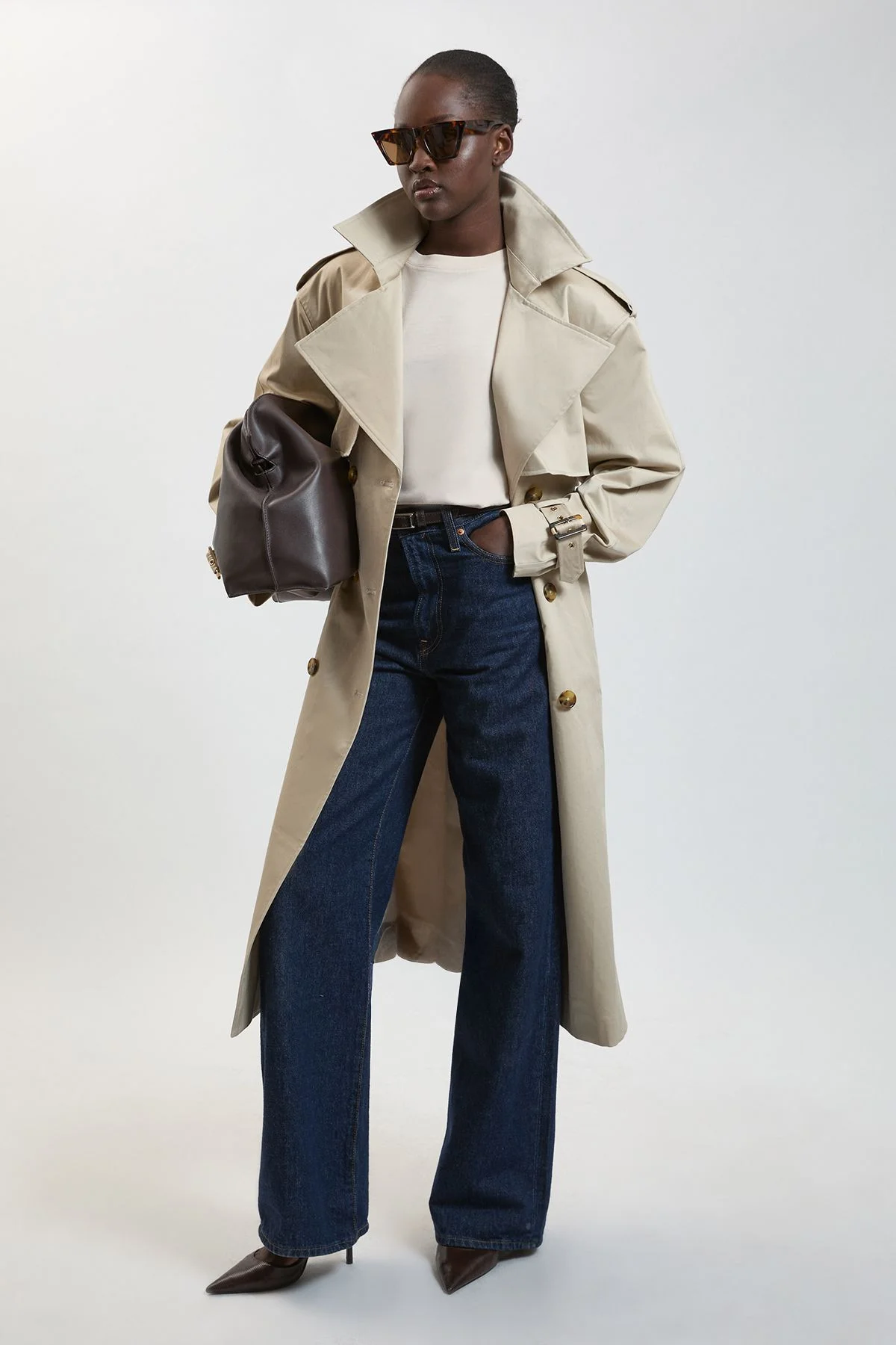 Belt Detail Trench Coat - 1