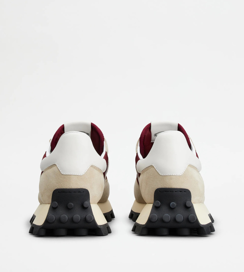 Tod's SNEAKERS TOD'S 1T IN SUEDE AND FABRIC - BEIGE, BURGUNDY, WHITE outlook