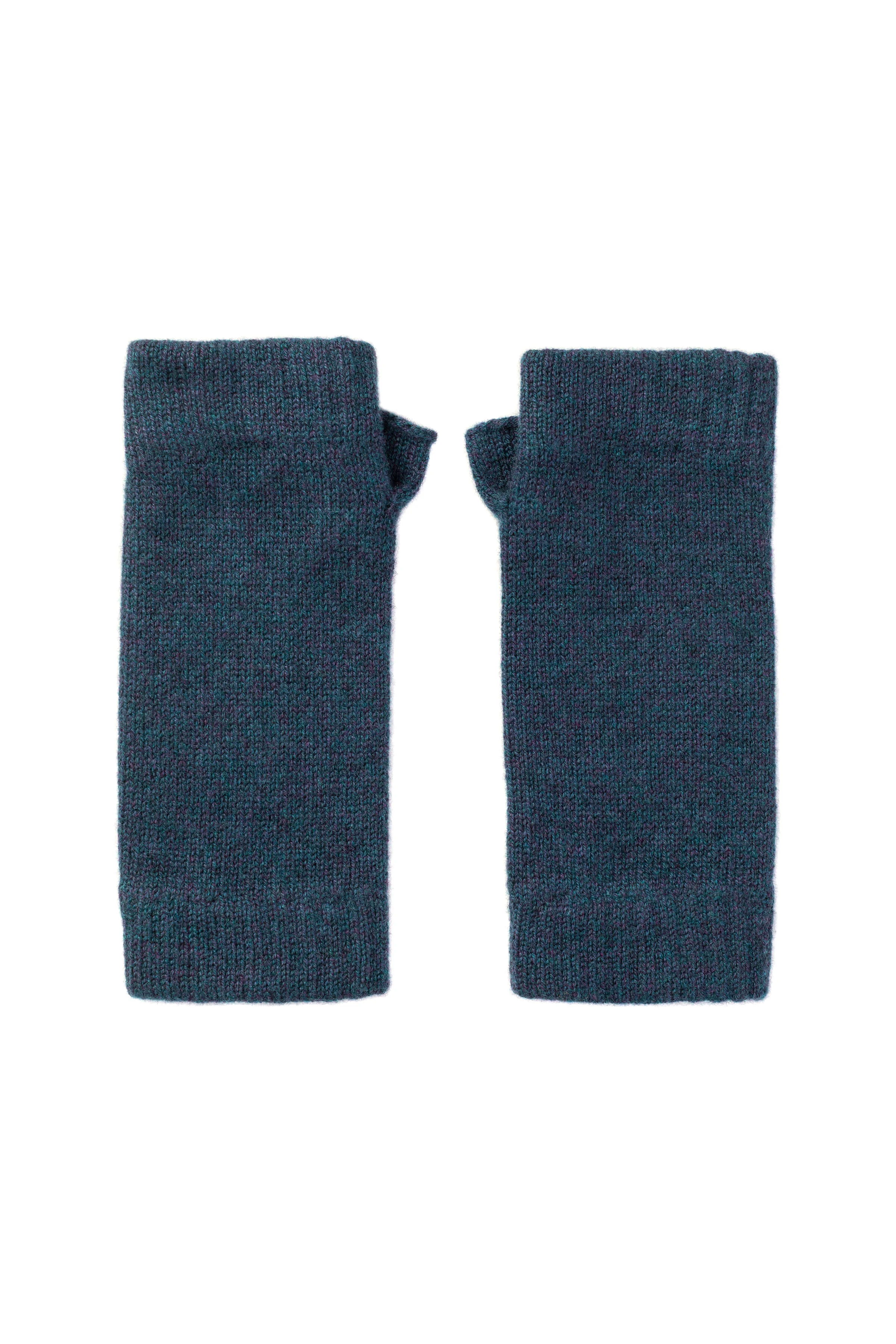 Navy Cashmere Wrist Warmers - 1