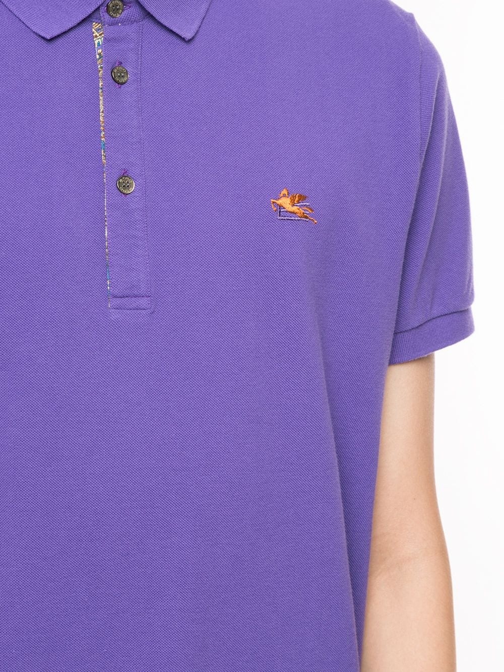 logo embroidered polo shirt - 5