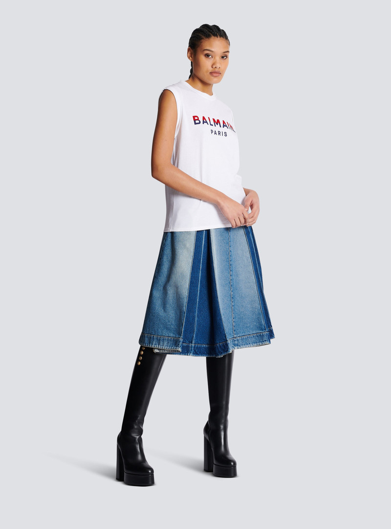Flocked Balmain Paris T-Shirt 3