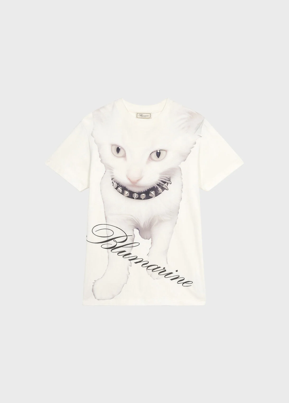 JERSEY T-SHIRT WITH KITTEN PRINT AND LOGO - 1