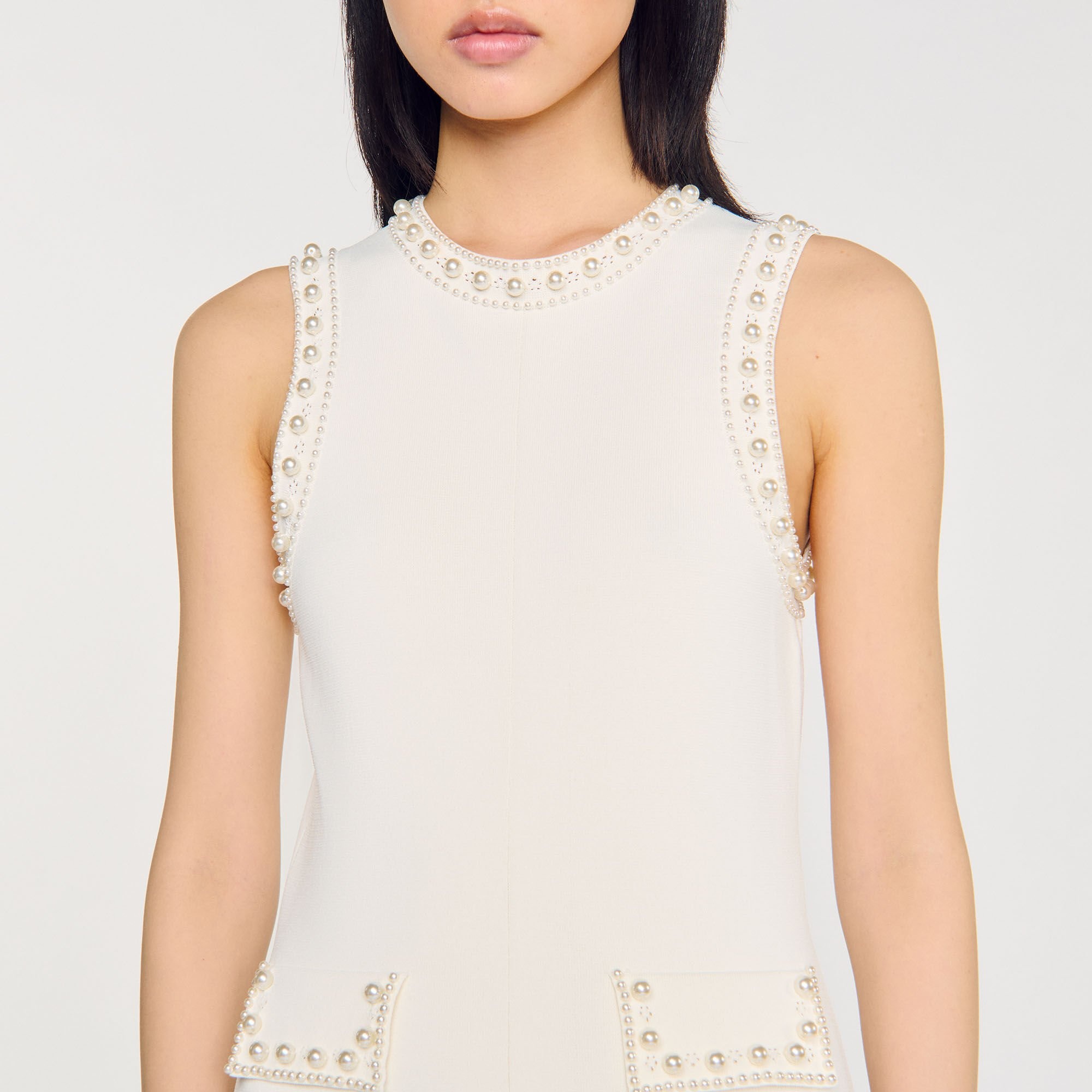 PEARL BEAD KNIT MAXI DRESS - 3