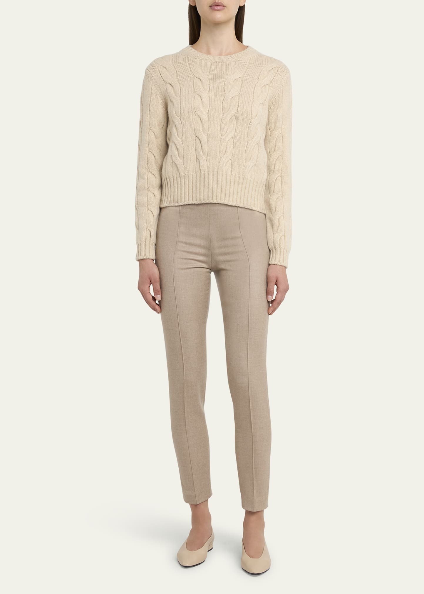 Napier Cashmere Cable-Knit Sweater - 2