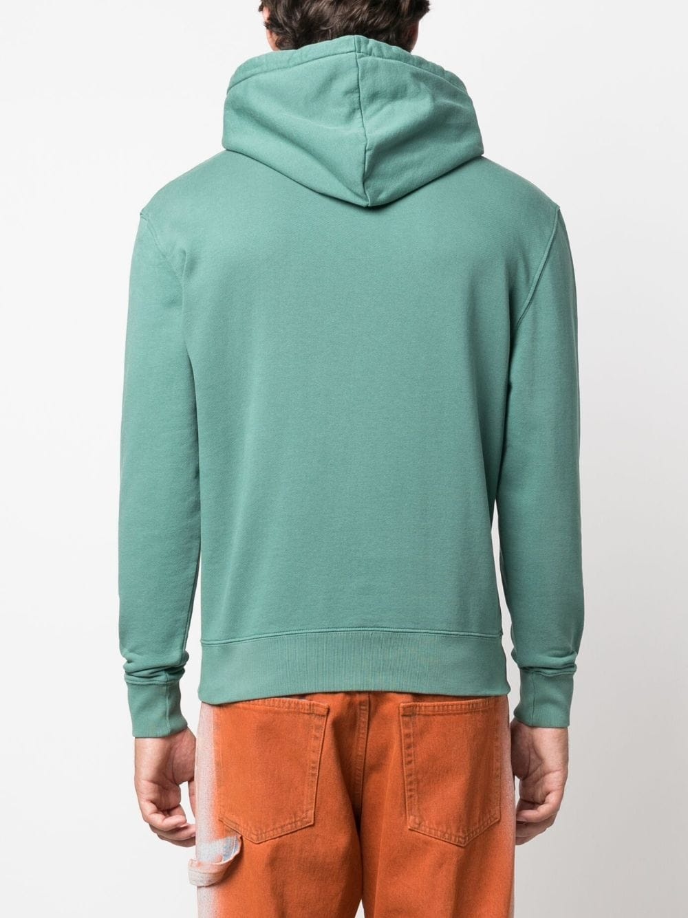 Fox-motif cotton hoodie - 4