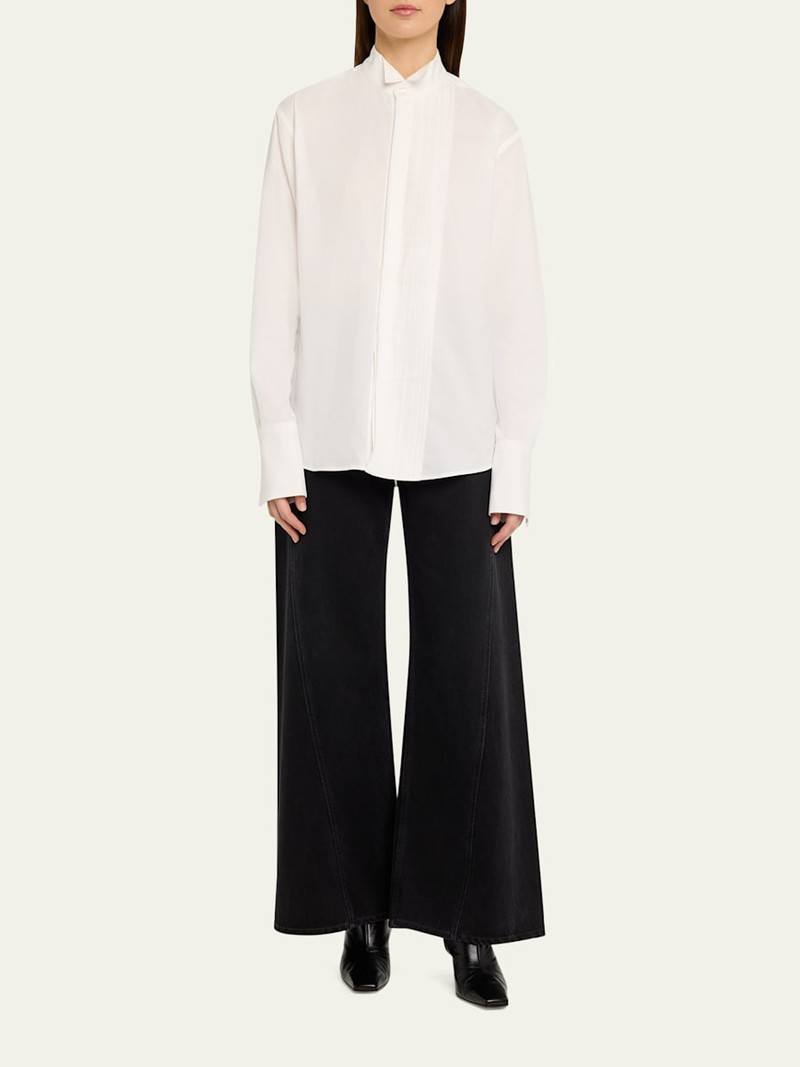 6397 Micro-Pleated Long-Sleeve Shirt outlook