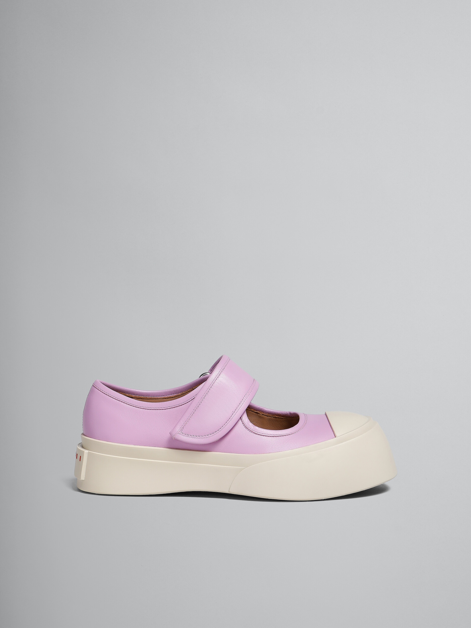 LILAC NAPPA LEATHER MARY JANE SNEAKER - 1
