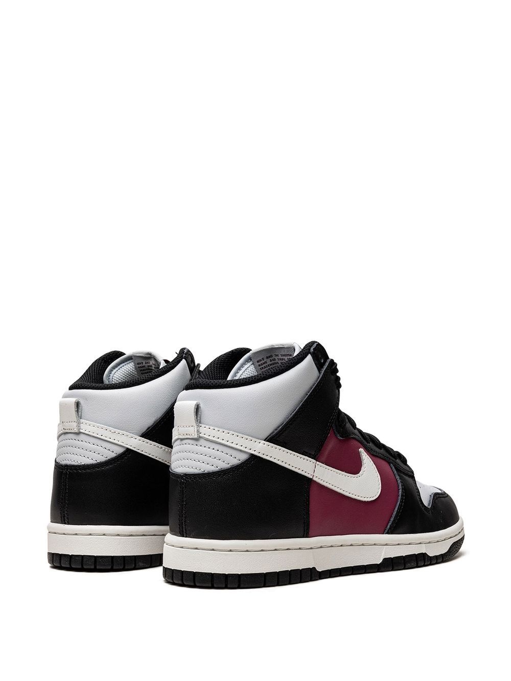 Dunk High "Black/Summit White/Rosewood" sneakers - 3