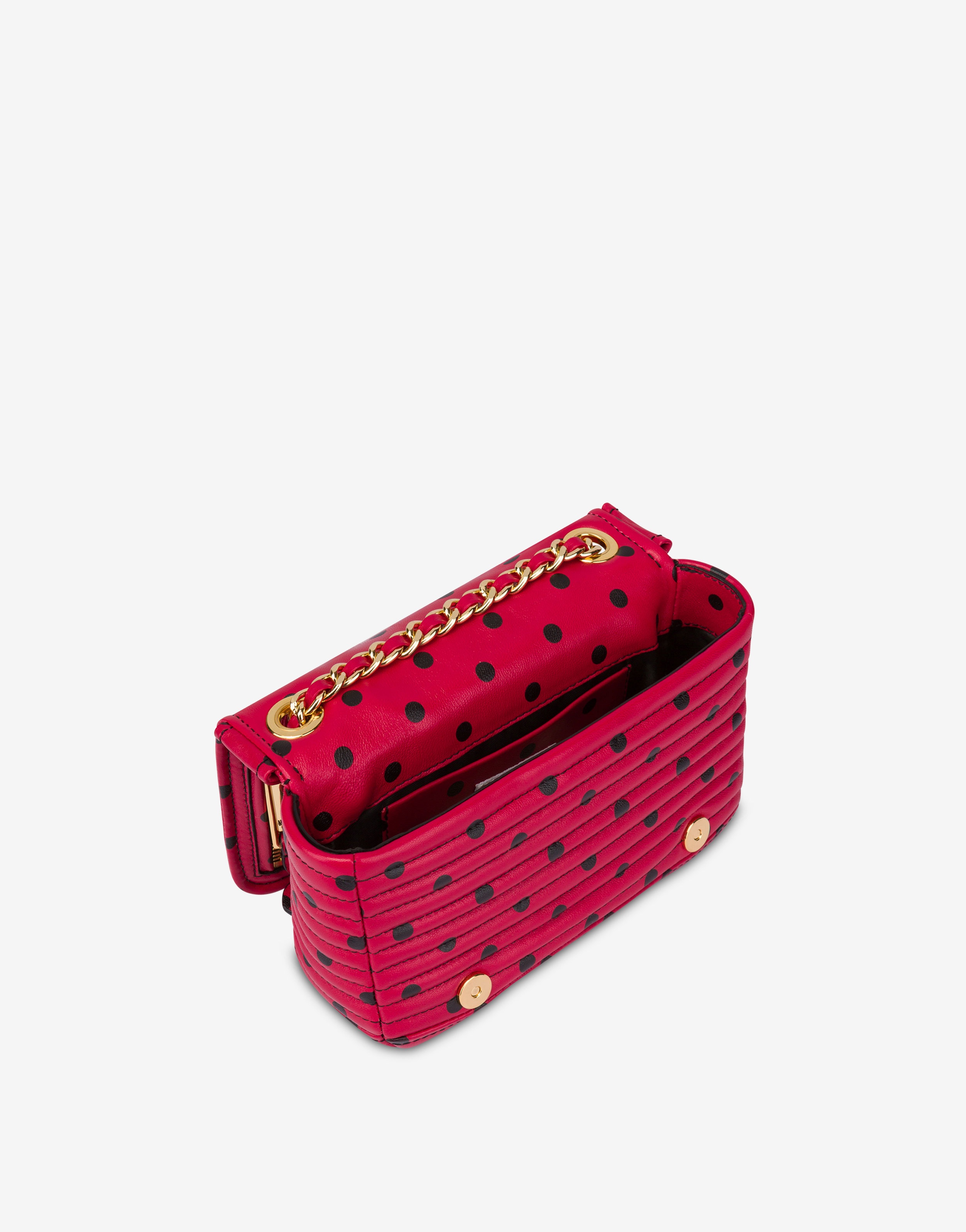 ALL-OVER POLKA DOTS MOSCHINO BIKER BAG - 3