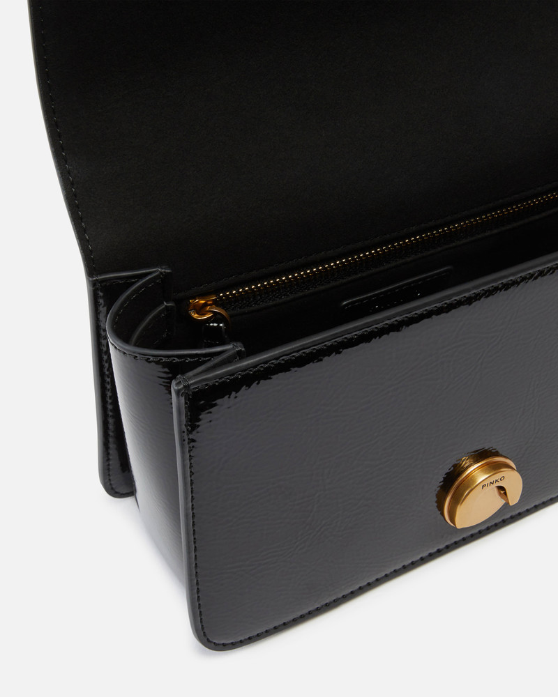 LOVE BAG SMALL LEATHER-EFFECT CROSSBODY BAG 4